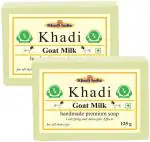 Premium Khadi Goat Milk Soap, 250 G (Pack Of 2)