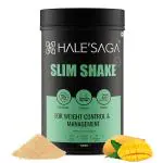 Halesaga Protein Powder for Weight Loss, 100% Vegan Meal Replacement Shake with Herbs, Vitamins & Minerals, Premium Slim Shake for Weight Loss & Management - 500g Mango Flavor