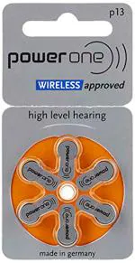 KP ORIGINAL BATTERY Power One Orange Zinc Air Hearing Aid Batteries