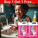 ISHARNATH Hand Wash Liquid pink 10Liter 99.9% Germ Protection, Paraben Free, Dermatologically Tested, Suitable for all Skin Types