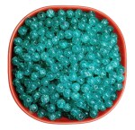 Goonmala Crackle glass crystal beads for bracelet, Rakhi, Jewellery making 8mm Turquoise, 100 pieces