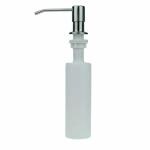 THOISEWELT Kitchen Sink Soap Dispenser Top Refill Built-in Countertop S.S Steel Dispenser Pump with 360 Degree Rotating Head and 300ml Soap Bottle (Dispenser Pump with Bottle)