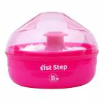 1st Step Soft Powder Puff With Case - Pink White