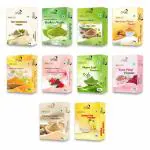 Glowious Sandalwood, Neem Leaf, Rose Petal, Multani Mitti, Kasturi Turmeric, Lemon Peel, Amla, Hibiscus, Ubtan And Brahmi Powder For Adult Pack Of 10, Per Pack 50 g
