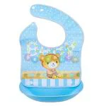 DESIGNESTYBlue Waterproof Bib with Detachable Food Catcher - 0.5 - 2 Years