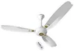 Superfan Super A1 3 Blades 1200 mm High Speed Energy Efficient 5 Star Rated BLDC Ceiling Fans, White