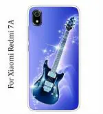 Ghumakkad Xiaomi Redmi 7A Blue Silicon Mobile Back Cover
