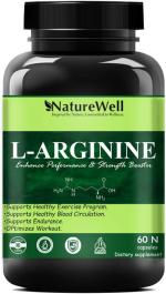 Naturewell L-Arginine 1000Mg Capsules Per Serving, L Arginine Supplement, 60 Capsules