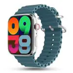 Pebble Frost Pro 1.96 inch Large Display, BT Calling, Spo2, Heart Rate Monitoring, Sleep Monitor, Smartcalculator, AI Voice Assistant, Step Pedometer, Multiple watch faces, Alarm and notification (Winter Blue)