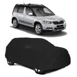 STARIE Car Cover For Skoda Yeti Style 4X2, Yeti, Yeti Style 4X4 (With Mirror Pockets) (Black, For 2020, 2019, 2021 Models)