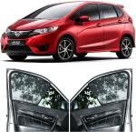 Able Sporty Half Car Magnetic Sun Shade Curtains for Honda Jazz New Set of 4 (2015 to Till Now Model)