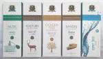 Dhairya Sales Corporation Alaukik Solitaire Incense Sticks for Pooja Combo Pack of 5 - Musk, Kasturi, Golden Tree, Sandal, Aqua Fresh (90 GMS x 5=450 GMS)
