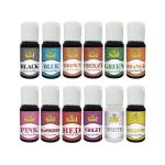 Mr.Kool Liquid Food Color 12 Shades for Colouring Cake, Ice Cream, Sweets, Etc 20ml Each.