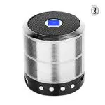 JHN SPEAKERS Mini Bluetooth Speaker WS 887 with FM Radio, USB Pen Drive Slot and Memory Card Slot, AUX Input Mode Speaker (Silver)