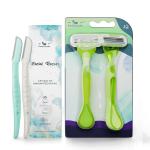 FemiSafe Reusable Face & Body Razors For Women | Painless Hair Removal | Facial Hair,Arms, Bikini Area (Pack of 2 Face & Body Razors)
