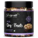FROZEN NUTS Natural Premium Mix Dry Fruits | Mix of Almond,Cashew, Apricot, Green Raisin, Black Raisin, Dried Kiwi| Tasty & Healthy| Mix Dry Fruits Jar Pack (1 KG)