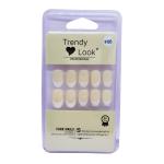 Trendy Look 24Pcs Press on nails Fake Pure Color Tip Sticker with Glue - F-06
