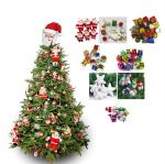 SK Craft Mix Ornaments Props for Christmas Tree Decoration (Pack of 100)