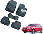 WolkomHome Car Mats Luxury Floor 3D Mat Carpets Black for Maruti Suzuki Zen