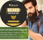 KURAIY Pure BEARD & MOUSTACHE WAX - MAXIMUM HOLD Hair Wax (100 g)