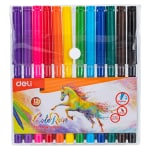 Deli 12 Shades Flet Liner Color Pens for Writing, Calligraphy, Drawing, Mandala, Outer Lines,EC10003