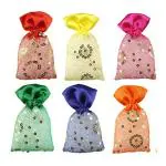 3Pure Perfume Potli Assorted Fragrances Air Freshener, 50gm, Set of 6pcs , Pack of 6