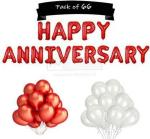 Festiko Happy Anniversary Balloons For Decoration, Happy Anniversary Decorations Items, Happy Anniversary Decorations Kit, Happy Anniversary Decoration (Golden)