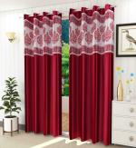 Dc Decastle 277 cm (9ft) Long Door Curtain (BTRGQSTE004EEQ, Pack of 2)