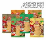 KMA Jain Special Khakhra Combo | Premium Handmade Roasted Gujarati Khakhra | Healthy Indian Snacks | 6 Flavors | 200g Each