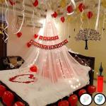 AT Presents Cabana Tent Happy Anniversary Decoration Combo / Kit / Pack / Set Perfect Combination Make Occasion Merorable For Life Time (Set of 46)