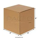 PACFO 3-ply Corrugated Box 6x6x6 Inches- Pack of 10 Boxes