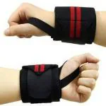 Shopeleven Wrist Supporter for Gym, Wrist Wrap, Hand Band with Adjustable Size Strap & Thumb Loop for Gym, Power Lifting Weight Lifting, Sports Training for Men & Women
