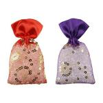 3Pure Perfume Potli Rose Kesar Chandan and Lavender Air Freshener, 50gm, Set of 2pcs , Pack of 2