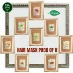 H&B Naturals Pack of 8, Hair care pack, Organic and natural Hair Growth, Hair treatment, Hair Care Products - Combo Pack 8x100(800gm)