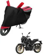 Mockhe Bike Cover for Yamaha MT 15 , Dustproof UV Protection water resistant Custom Fit Cover-(Black-Red)