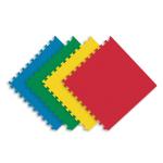 Vaquita EVA Interlocking Floor Mats for Yoga, Exercise | Non-Toxic Puzzle Mats (Thickness 20mm) Exercise & Play Mats (16 Sq.ft, 4 Tiles) Multicolor