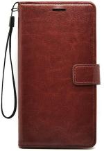 Mbcase Samsung Galaxy S8 Brown Leather Hard Case Flip Cover