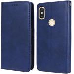Unistuff Faux Leather Back Case Flip Cover for Mi A2 with ID Card Slot | Foldable Kickstand | 2 Card Slot | 1 Cash Slot - Executive Blue, 61643