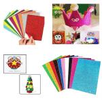 Lakeer Combo Pack A4 Glitter Foam Self Adhesive Sheets 2 mm Pack of 10 Sheets +A4 Glitter Foam Sheets 2 mm Pack of 10 Sheets Scrapbooking, Craft Projects, Decorations, Multicolour