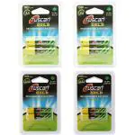 Tuscan Gold AA 1600mAh and AAA 1100mAh Multicolor Rechargeable Ni MH Battery Combo Pack of 4