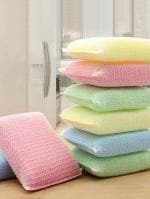 ARPANA BRIGHT Multipurpose Cleaning Dish Washing Sponge Scrub | Utensils cleaning Scrub Pad Scrub Pad, Scrub Sponge (Regular, Pack of 6)