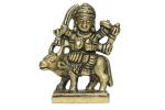 Kalarambh Brass Umiya Maa Idol Murti Statue for Home Office Temple Mandir Pooja Puja Room Collectible Handicraft Art, Yellow, 1.5 x 0.8 x 2 Inch (L x W x H)