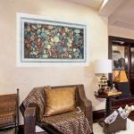 Jaamso Royals Multicolor PVC Vinyl Sea Rocks Extra Large Wall Stickers ( 90 CM X 60 CM )