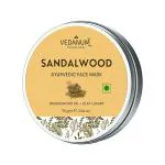VEDANUM Face Pack with Ayurvedic Face Mask for All Skin Type Cleansing, Exfoliating, Blood Circulation Mysore Sandalwood 75 g