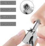 VAGHASIYA ENTERPRISE Nose Hair Remover,Manual Nose Ear Hair Trimmer,Portable Hand Held Nose Hair Shaver Stainless Steel Washable Painless Ear Hair Cutter Nasal Shaver(No Batteries Required) pake of 1