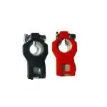 MY IND,For Hyundai Xcent/i10/i20/EON Car Black and Red automotive Car Battery Terminal M6bolt Adjustable Clamp Clip Connector 2 Pieces