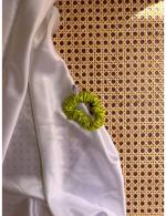 WORLD OF SCRUNCHIQUE Pure Handmade Lawn Green Minnie Mouse Scrunchie