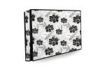 Stylista Waterproof LED TV Cover for All 50 inch Models Floral Pattern White