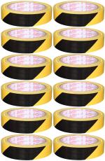 ISAN Zebra Floor Marking Tape Yellow Black Colour 24mm (1
