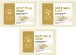 MeriBana Khadi Goat Milk Soap Organic Handmade (3 x 125 g)